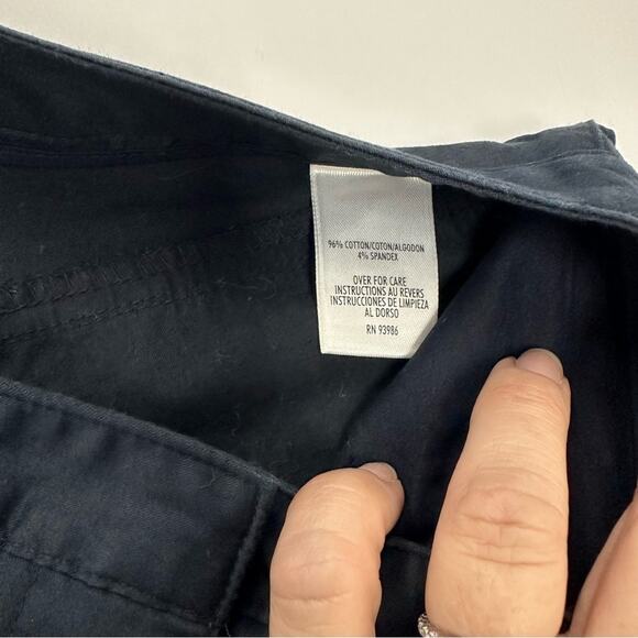 Vintage Casual Corner Women’s Navy Blue Wide Leg Ankle-Length Pants, Size 2 - Picture 9 of 9